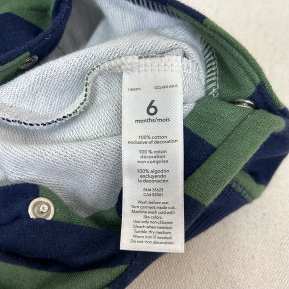 Carter’s Baby Boy Hunk Striped Jumpsuit - Picture 6 of 6